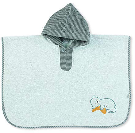 Sterntaler Poncho, Inkl. Kapuze, Bär Ben, Alter: ab 0 Monaten, Größe: 70 x 50 cm, Hellgrün