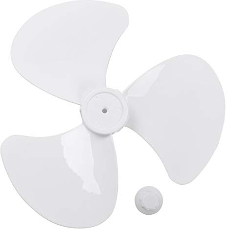 MSemis Reemplazo Paletas de Ventilador 1PC Aspas de Ventilador 3 Hojas de Plástico Transparentes Accesorios de Ventiladores Ventilador de Pie Blanco 16 Inch