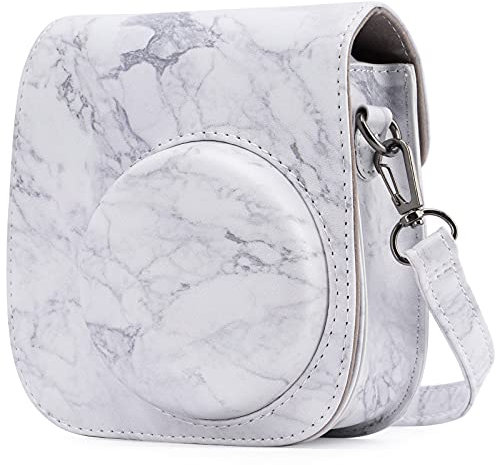 Frankmate Protective Case Compatible with Fujifilm Instax Mini 12 11 9 8 8+ Instant Camera with Pocket and Adjustable Shoulder Strap