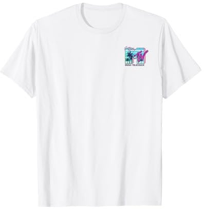 MTV Tiny Logo Spring Break Palm Trees T-Shirt
