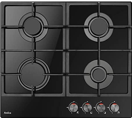Amica Plaque de cuisson gaz PGCA6100ApB noire
