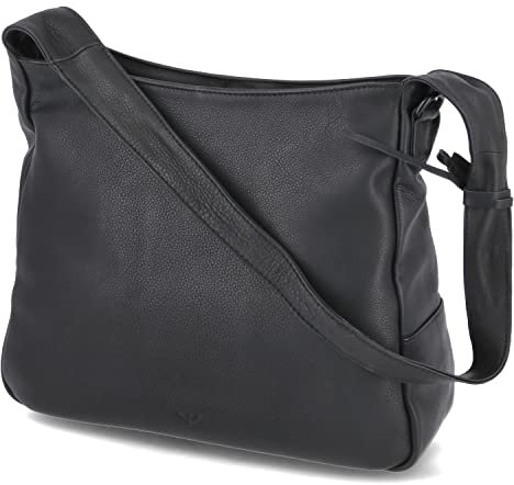 Voi Schultertasche Mariella Schwarz Leder