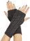 FGFD&OU Fingerlose Handschuhe für Damen Gestrickte Halb Fingerhandschuhe Kurzer Strickhandschuhe Fäustlinge Handwärmer Handgelenkwärmer Armstulpen Handstulpen Pulswärmer (1Paar-Tiefgrau)