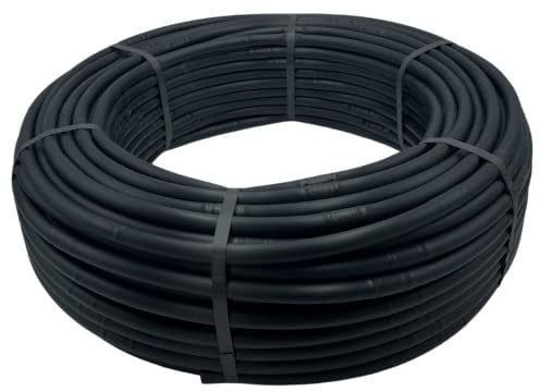 MAKA Tubo Ala Gocciolante Irrigazione 2.2 Litri/Ora 16mm Striscia Tape Polietilene Acqua Forato 4 Gocciolatoi a Goccia Orto Bobina Diverse Misure Resistente UV (50 metri, Passo 20)