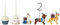 Bloomingville Mini Salve Geburtstagsdekoration, Weiá, Polyresin, Maße: L8xH14xW5,5 cm, 15 teiliges Set, 82058445