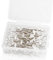 Luckious 100 Pcs Diamond Encrusted Crystal Flower Pins with plastic storage case, use for Bridal DIY Sewing Craft, DIY Dressmaking, Sewing, Decoration, Wedding Bouquet