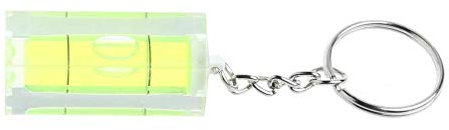 Mini niveau carré professionnel pour porte-clés outil gadget adapté pour accrocher des photos murales Niveau à bulle