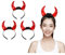 FOMIYES 3 Stk Dämon Horn Stirnband Led Teufelshörner Stirnband Halloween Teufelshörner Stirnband Teufelshaarreifen Stirnband Aus Teufelshorn Cosplay Elektronische Bauteile 3d Bilden