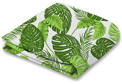 170cm Groß XXL Stillkissen Schwangerschaftskissen Lagerungskissen Seitenschläferkissen mit abnehmbarem Bezug ekmTRADE (36 - Monstera Blätter, Zusätzlicher Kissenbezug)