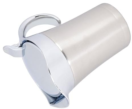 plplaaoo Sauce Boat Pot, Stainless Steel Gravy Boat, Thermal Insulated Double, Wall Serving Sauce Jug Pot, 304 Stainless Steel Thermal Insulated Double Wall Sauce Gravy Boat Pot Serving Jug(750ml)