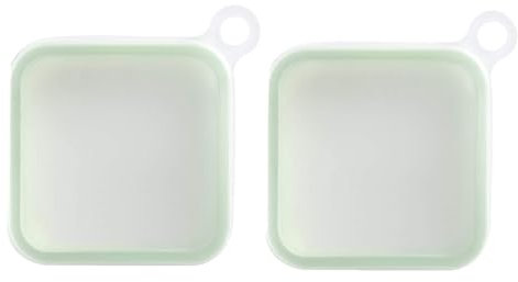 Fowecry Tragbare Sandwich-Toast-Bento-Box, Wiederverwendbare Sandwich-Hülle Aus Silikon, Mikrowellengeeignet, für Kinder, Schule, Frühstück, Lunchbox, 2 Stück, Langlebig
