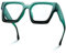 livho Oversized 99% Blue Light Glasses for Woman - Rectangle Fashion Glasses for Computer, Chic Preppy Frame - Anti Eyestrain