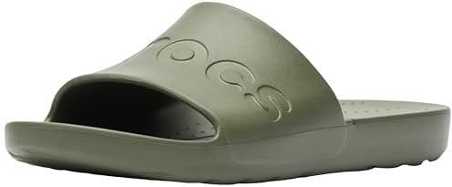 Crocs Unisex-Adult Slides, Army Green, 7 UK Men/8 UK Women