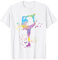 Iceskating Figure Skating Ice Dancing Accessoires Bunte Mädchen Eiskunstlauf Eislaufen T-Shirt Multicolored Crew Neck Halbarm Small Polyester 100% Klassisch Sportswear Mädchen T-Shirt