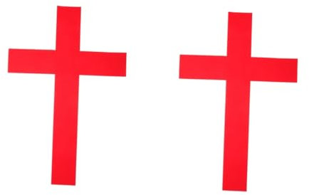 SEWOART 2stücke Dekorativer Kreuz Wandaufkleber Kreuz Wanddekal Für Stilvolle Raumgestaltung Für Kirchen Feiern Und Dekorative Anlässe