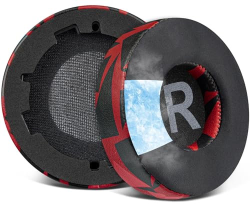 SOULWIT Kühlgel Ersatz Ohrpolster für JBL Tune 600(T600BTNC 600BTNC)/660(T660NC 660NC)/670(T670NC 670NC) Kopfhörer, Polster mit Ice Silk Stoff, Geräuschisolierender Schaum