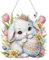 Diamond Painting Ostern Osterei, Ostern Deko Diamond Painting Basteln, Diamond Painting Kinder Frühling, Diamant Malerei Osterei Frühling Festliches Ornamente zum Basteln für Ostern Deko Frühling (F)