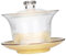 Alipis Juego De Sopera De Cristal Transparente Taza De Té Tipo Sopera Sencilla Decorativa Deslumbrante