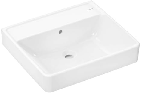 hansgrohe Waschtisch Xanuia Q 550x480mm, o. Hahnl., m ÜL, SC, weiß