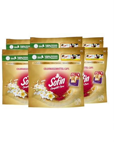 Sofin Color Waschmittel Caps 144 Stk. - Waschmittel Caps für die kraftvolle Textil-Reinigung von Buntwäsche, Frische & schöne Kleidung