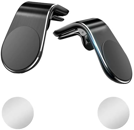 leruiyezs 2 Piezas Soporte Móvil Coche Imán Compatible Con for OOONO No1/No2 Soporte Magnético Para Rejilla De Ventilación Tipo Clip Sujeta Móviles Para Coche Con Imán Coche Móvil Estable