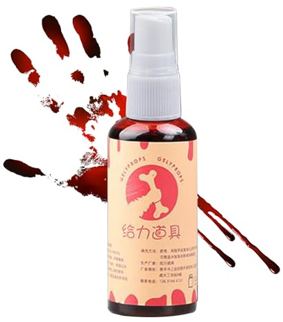 Kunstblut für Halloween-Make-up, Kunstblut für Kostüme und Kleidung, Realistischer Scherzartikel, Spezialeffekte, Unisex, Haus