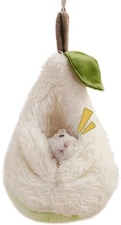 Lit Pour Petits Animaux - Sac De Couchage En Peluche | Forme Poire Hamac Hamster Chaud Hiver - Pour Bien-être Soins Pour Animaux Détente Maison Temps Calme Intérieur Confort Sécurité Nidification