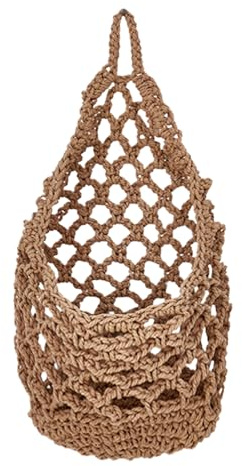 Woven Basket Aesthetics Bohemian Style Storage Net | Plant Storage Baskets for Outdoor Garden Garden Yard Porch Bathroom Living Room Dorm Farmhouse