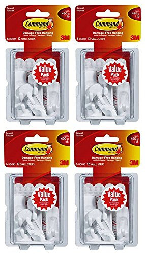 Command Utility Adhesive Hooks for Hanging