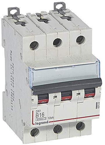 Disjoncteur DX³6000-3P 400V~ 16A - courbe B - 3 modules