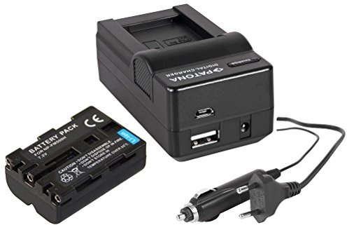 2in1-SET für die Sony Alpha 58 / SLT-A58K - Akku für Sony NP-FM500 / FM500H (1300mAh) + 4in1 Ladegerät (für USB, microUSB, 220V und Auto) inkl. PATONA Displaypad