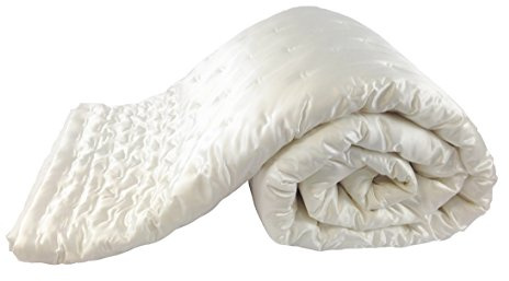 Jasmine Silk Maulbeerseide Seide Bettüberwurf Elfenbein Double 240x240cm