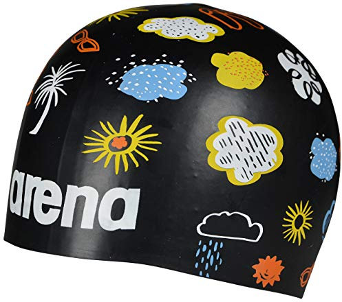 ARENA Poolish Badekappe Tropical Storm Black