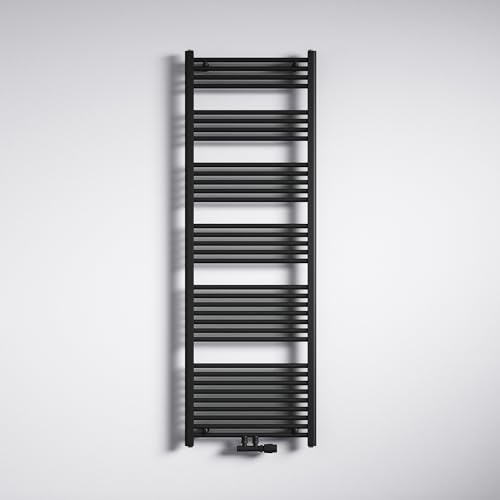 Mai & Mai Radiatore Piatto da Bagno 180x60cm, Antracite | Radiatore Scaldasalviette Termoarredo da Bagno Riscaldamento Elettrico o da Acqua Calda RHE Scalda Portasciugamani in Acciaio