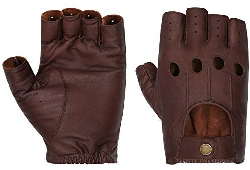 Stetson Summer Oily Goat Nappa Handschuhe Lederhandschuhe Sommerhandschuhe Cabriohandschuhe Herren - Frühling-Sommer - 8 HS braun