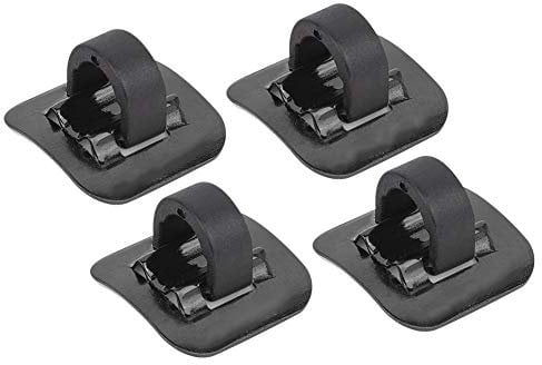 Keenso 4 Pcs Bike C Clips Housing Hose Guide Clamps, Bike Brake Cable Tube Guide Shifter Adapter Bicycle Frame C Buckle for Brake Derailleur Shift Cables(Black) Mountain Bike Brake Cable Clips
