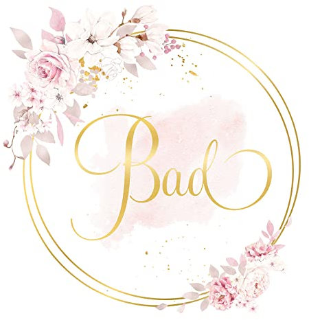 Grandora Türaufkleber Bad mit Blumen I Motiv 7 I Wandsticker selbstklebend WC Wandaufkleber Toilette Wandtattoo Badezimmer Aufkleber Sticker DL446-7