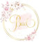 Grandora Türaufkleber Bad mit Blumen I Motiv 7 I Wandsticker selbstklebend WC Wandaufkleber Toilette Wandtattoo Badezimmer Aufkleber Sticker DL446-7