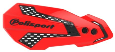 POLISPORT 8308200021 - Handprotektoren MX FLOW 1 MX-Style Befestigungspunkt aus Kunststoff inklusive Montagesatz kompatibel mit Motorrädern Honda in Farbe rot/schwarz