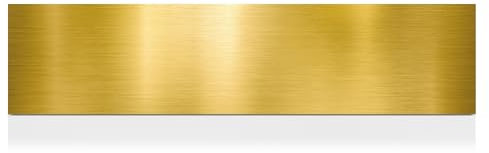 Deck the Door Decor | Magnetic Rubber Door Kick Plate for Steel Doors - UV Printed Faux Satin Metal Finish - Multiple Sizes (6x30, Faux Satin Gold)