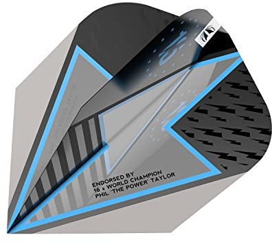 Target Darts Phil Taylor Power Series Schwarze No.6 Dart Flights Dartpfeil