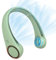 CIVPOWER Neck Fan: Portable Personal Neck Cooling Rechargeable Bladeless Fan - Hands Free 3 Speed 4000 mAh Battery USB Operated Wearable Headphone Design - for Men Women Outdoor Indoor (Light Green)
