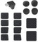 Thumb Grip Caps for Steam Deck, 4 in 1 Bundle Protection Kit with Protect Sticker, Back Button Sticker and L-Shape Type-C Connector