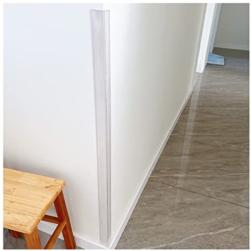 LXLZYXSF Baguette d'angle de Protection Plastique Transparent Garde d'angle Bouclier d'angle, Auto-adhésif, Autocollant Bande De Protection De Coin De Mur, sans Perforation Bande De Garniture De Coin