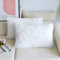 NordECO HOME 2er Set kissenbezüge 30x50 cm Kissen Weiß Künstlich Pelz Fellkissen Dekorative Deko Kissen Kuschelkissen Flauschig Sofakissen Weich Plüschkissen für Sofa