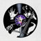 Schallplattenuhr aus Vinyl Viny Woody Komödie Horror Humor Schwarz Dunkle Geschichte Uhr Neue Wanddekoration Vinyl Disco Uhr Original Geschenk