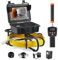 VEVOR Kit Telecamera Endoscopio con Sonda Localizzatore 512Hz per Ispezione di Fognatura Schermo LCD Colorata 9 Pollici Cavo 50m, Telecamera Ispezione Sonda Portatile per Tubi Angolazione Visiva 130°
