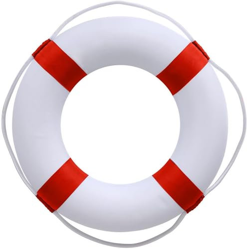 CtopoGo 50 cm großer Pool-Sicherheitsring, Rettungsring, Schwimmring, Schaumstoffring, Poolboje, Pool-Ringe, Wurfring, Rettungsring für Pool, Wanddekoration, CT-YYQ-R020