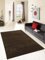 Rug Studios Teppich MARAND | Handgearbeitet | Farbe: Braun; Größe: 90 x 160 cm | strapazierfähig und leicht zu reinigen | Wohnzimmer | Schlafzimmer