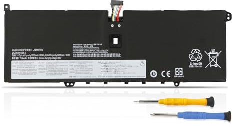 K KYUER L19M4PH2 L19C4PH2 Laptop Battery for Lenovo Yoga 9-14ITL5 2-in-1 14 Series Type 82BG 82BG0014FR 82BG0017UK 82BG004FGE 82BG007CGE 82BG0049GE 5B10Z33896 5B10Z33895 SB10Z33898 7.68V 60Wh 7820mAh